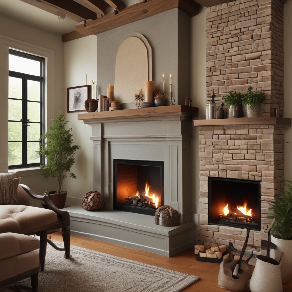 Traditional fireplace design